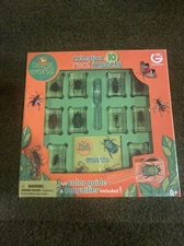 Constructive Playthings Geoworld Bugs World Collection Of 10 Real Insects New