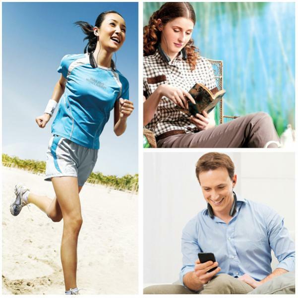 WIRELESS HEADPHONES SPORTS EARPHONES HANDS-FREE MIC FOLDING for CELL PHONES