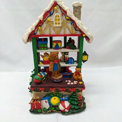 Santas Toy Workshop Ceramic Christmas Music Box Mucca Macca What I Feel Inside 