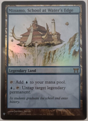 mtg magic minamo school at water's edge FOIL ENGLISH Schule des Wasserfalls Mystery