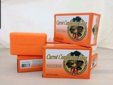 Carrot Complexion Soap 3-pack Beauty Bar Soap 125g Face Body Orange Scent