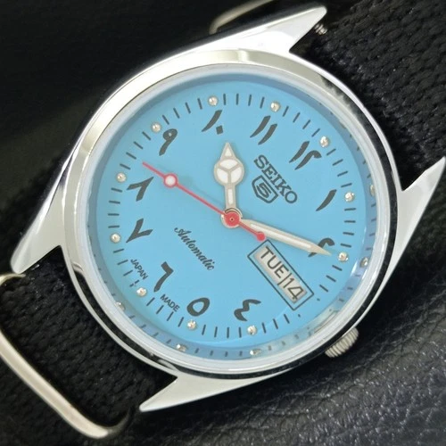 AUTOMATIC VINTAGE REFURBISHED SEIKO 5 JAPAN 6309A MENS ARABIC WATCH a441268-1
