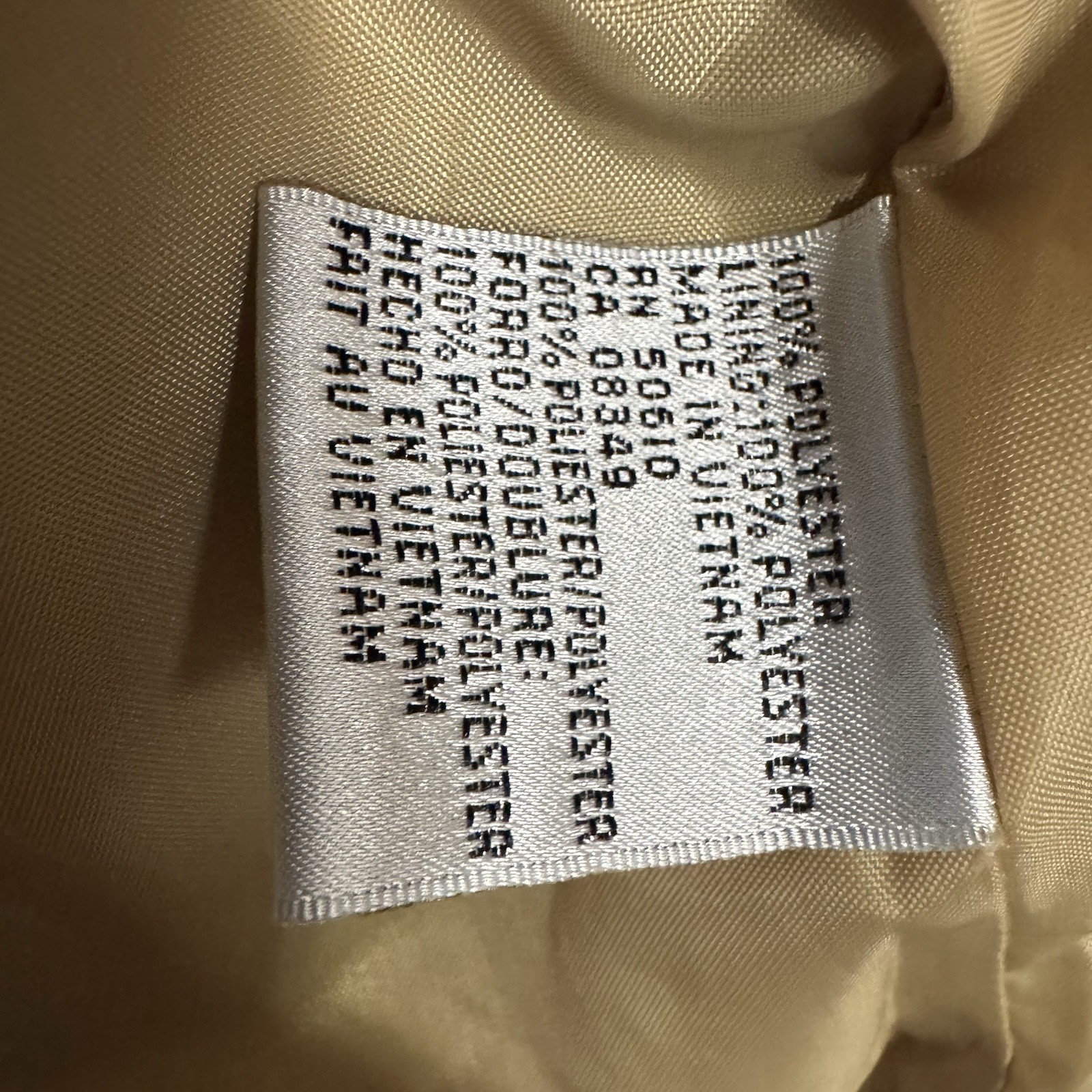 Le Suit 2 Pc Blazer Skirt Suit Set Size 12 P Khaki Tan Peak Lapel Tailored Retro