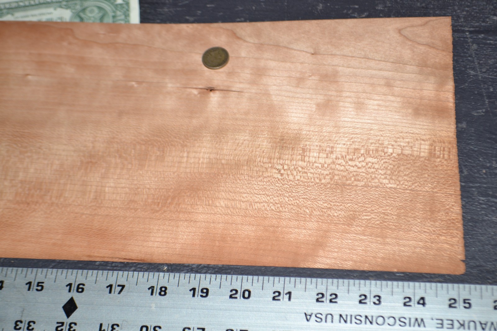 Cherry Raw Wood Veneer Sheet 7 x 24 inches 1/42nd      BLEMISHED         2309-70