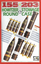 AFV Club AF35017 1/35 155mm  203mm Howitzer rounds and stowage.   USA Shipping