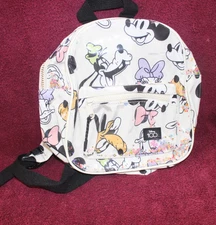Zara Disney 100 Mickey & Friends Mini Backpack - Front Pocket & Glitter Accents