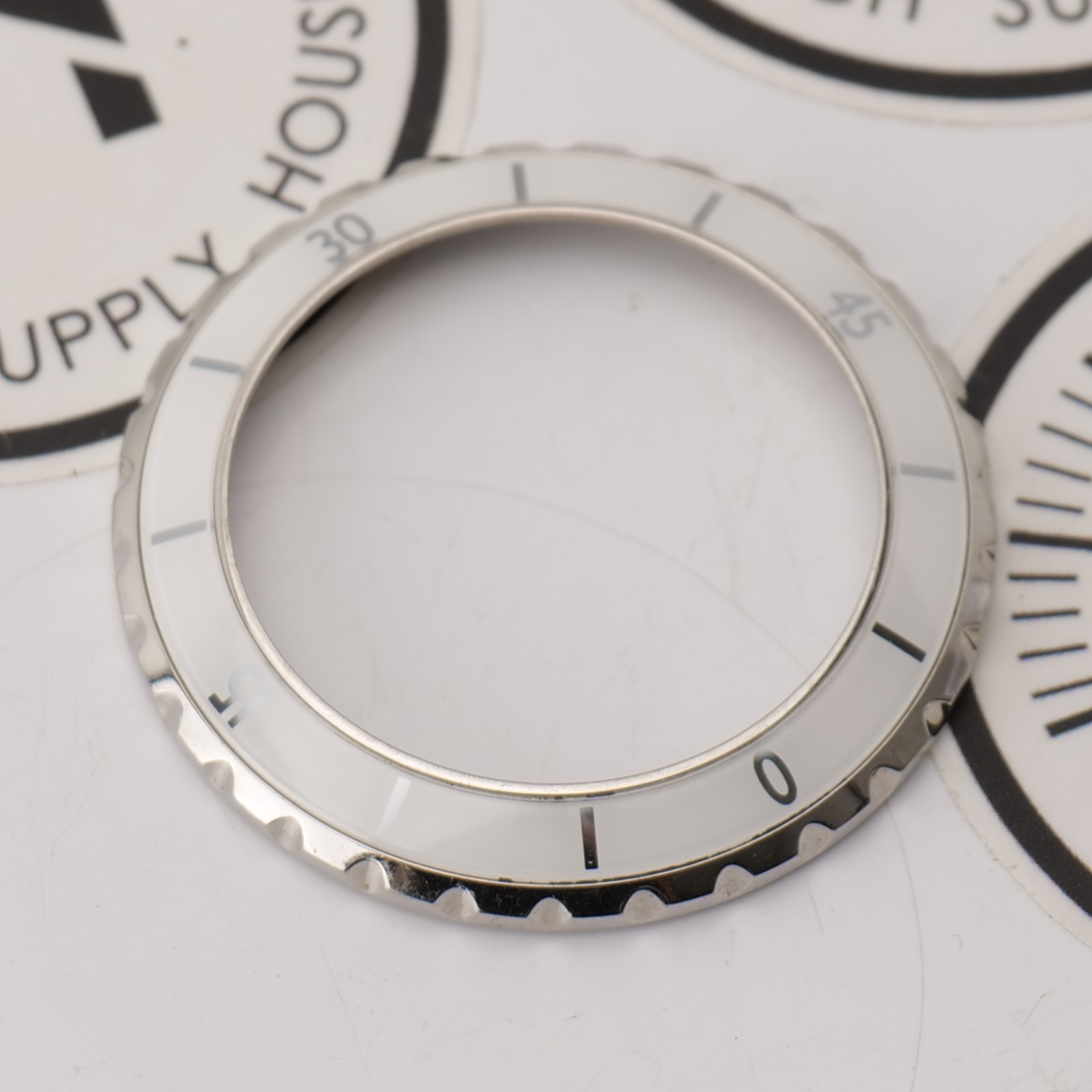 Genuine Chanel J12 Bezel For Watch White Bezel Ceramic 41mm Watchmakers Part