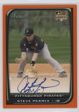 2008 Bowman Orange 222/250 Steve Pearce #228 Auto 0v0