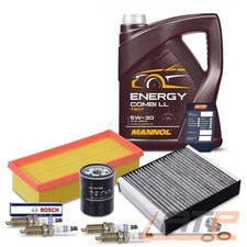 INSPEKTIONSPAKET + 5l 5W-30 F&Uuml;R MITSUBISHI COLT 6 SMART FORFOUR 454 1.3 1.5