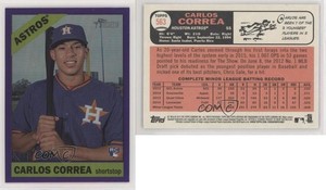 2015 Topps Heritage High Number Chrome Purple Refractor Carlos Correa Rookie RC