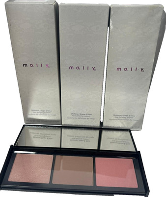 3 Mally SHIMMER SHAPE & GLOW Face Defining System NIB (051)