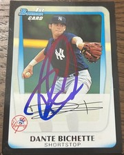 2011 Bowman Draft DANTE BICHETTE #BDPP12 * Yankees 🔥 GORGEOUS Autograph ⚾️  1/1