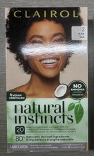 1 BOX Clairol Natural Instincts SEMI Demi-permanent Dye 2 Black Hair Color