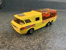 Matchbox Super Kings 1972 K-7 Racing Car Transporter Lesney W/Superfast Car 24