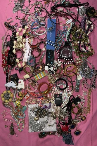 10lb Costume Jewelry Lot Coro Michael Kors Chicos Limited Hedy Rhinestone