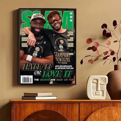 Jayson Tatum and Jaylen Brown SLAM Cover Poster Unframed