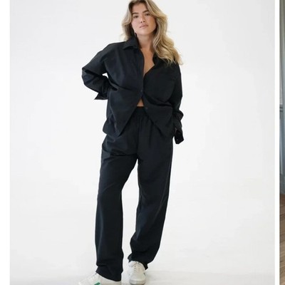 Djerf Avenue Breezy Pant Black Small