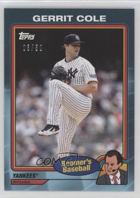 2024 Topps x Chris Berman Boomer's Baseball Teal 3/50 Gerrit Cole #84 v1x