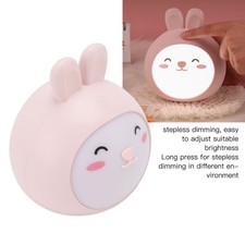 Kids Night Light Lovely Bunny Stepless Dimming 3 Modes USB Charge Cute Nursery