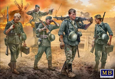 MW22 MASTERBOX 35249 HOT SUMMER 1941. GERMAN INFANTRY, WW II ERA FIGURE
