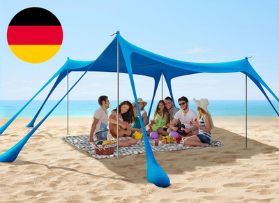 Strandzelt Prämie Lycra Zelt, Strandmuschel UPF 50+ Tragbar Sonnensegel Sun Shel