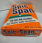 Vtg 60s 70s NOS Spic And Span Powdered Floor Cleaner 54 Oz Giant Sealed Box Prop — photo 7