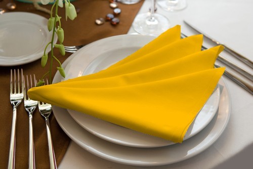 18x18" Quadrat Polyester Servietten Set 4/8/12/24 Wiederverwendbar Stoff Abendessen Servietten - Bild 18 von 44