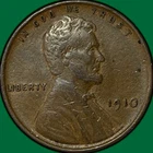 1910 Lincoln Wheat Cent Extremely Fine XF Coin #34056