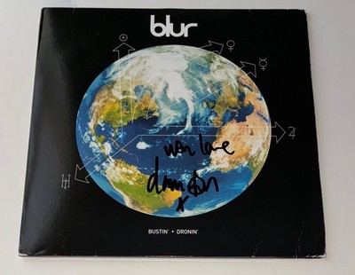 SIGNED DAMON ALBARN BLUR BUSTIN & DRONIN ALBUM VINYL RARE AUTHENTIC 