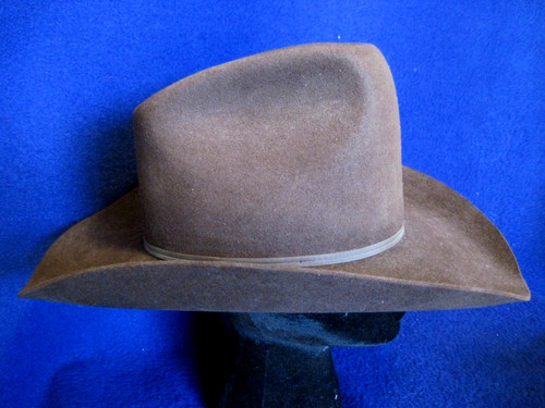 Vintage Beaver 10X Quality 100% Fur Felt cowboy hat USA size 7-1/8