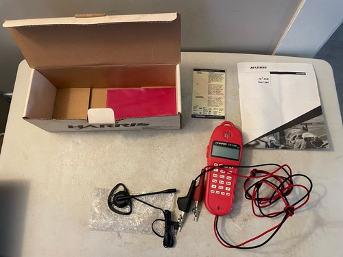 Harris TS 25D Phone Linesman Test Kit W/ Manual Original Box Etc.