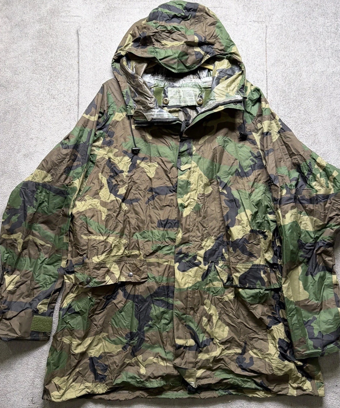 US Army ECWCS GORE-TEX Rain Suit Woodland Camo Parka Pants ORC Industries