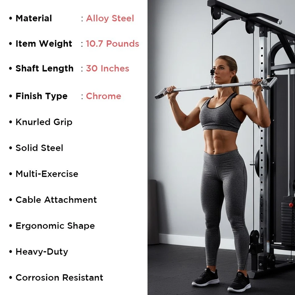 Champion Barbell 30 pulgadas Pro-Style Lat Bar Foto 3 de 4