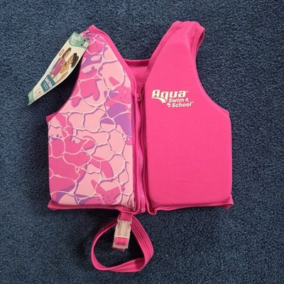 Aqua Swim School Girls Swim Trainer Vest Level 3 Ages 4-6