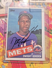 1985 Topps baseball #620 Dwight Doc Gooden Signed RC + lot of (100+) cards