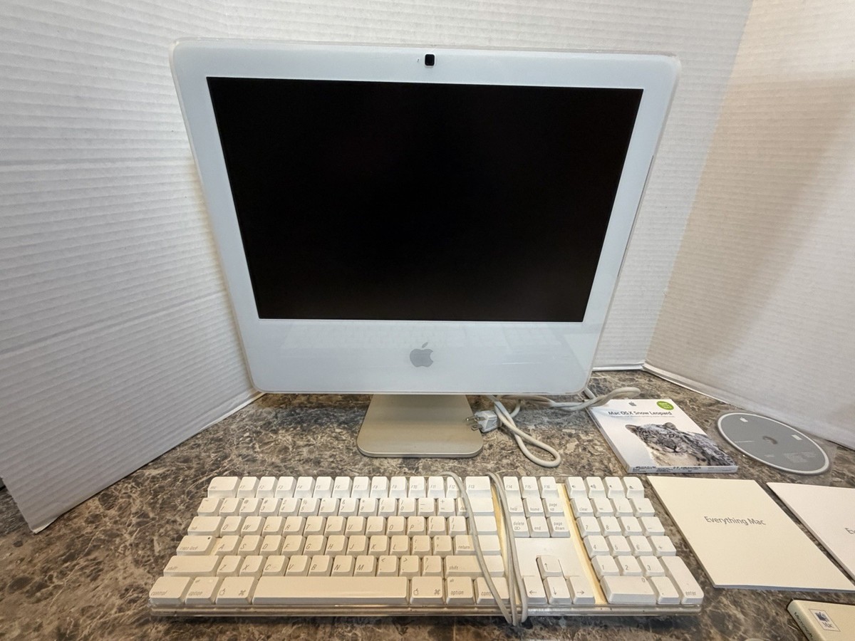 Apple iMac G5 17” A1058 2.0GHz 1GB 160GB w/ Keyboard Mouse Tested