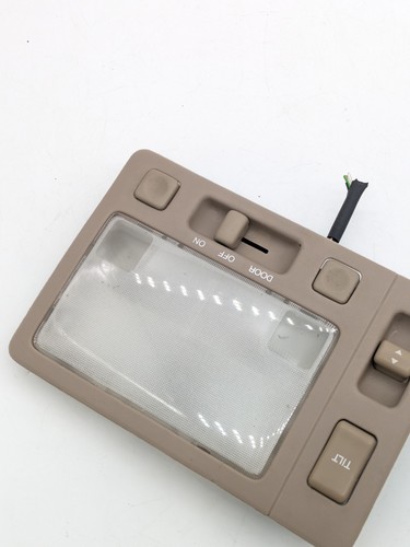 1995 1996 1997 TAN LEXUS LS400 INTERIOR OVERHEAD SUNROOF SWITCH / DOME LIGHT - Picture 3 of 11