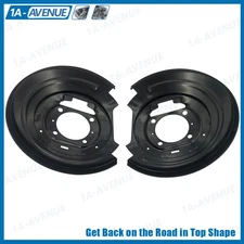 2PCS For 1997-2004 Ford F-150 Heritage F-250 Lobo Lincoln Rear Brake Dust Shield