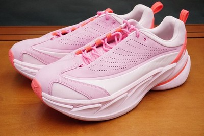 Hoka One One U ELEVON X Shoes Womens Size 12.5 Pink Mesh Cushioned Sneakers