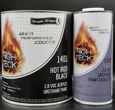 High Teck Hot Rod Black Single Stage GALLON Size Kit + Activator! 1401 & 1020