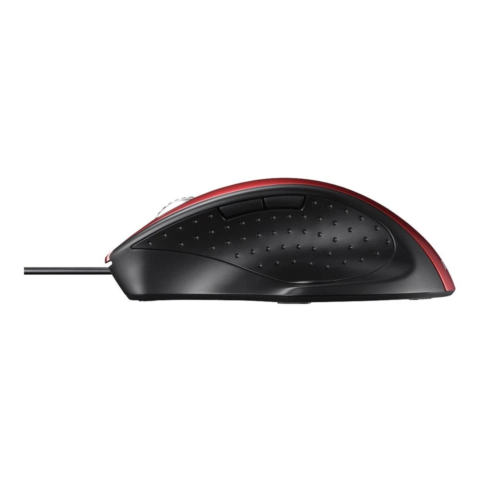 Wired Laser 5-Button Mouse, Red, BSMLU308RD - Image 2 of 3