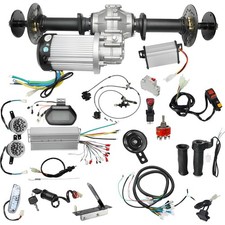 43" Go Kart Rear Differential Axle Kit 60V 2500W Motor Golf Cart Electric Buggy
