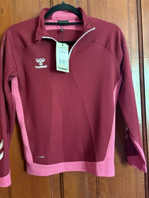 hummel Lead Half Zip Jacket Kids Youth Size 10 Biking Red