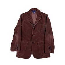 Women  s Polo Ralph Lauren brown corduroy blazer suit jacket vintage Size Medium