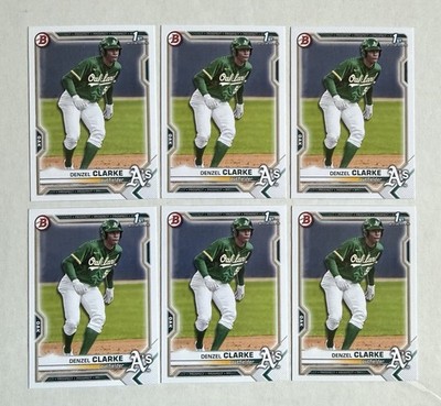 2021 Bowman Draft Denzel Clarke BD-128 Athletics Lot 6