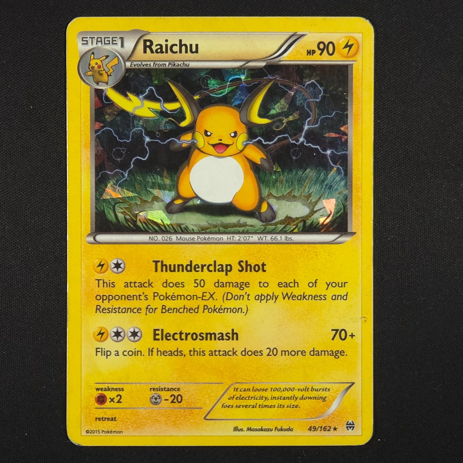 Raichu 49/162 Holo - BREAKthrough - Pokemon Card