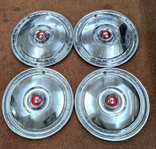 1955 1956 Ford Thunderbird Fairlane Full Wheel Covers Set Of 4 Hub Caps 1955 1956 Ford Thunderbird Fairlane Full Wheel Covers Set Of 4 Hub Caps