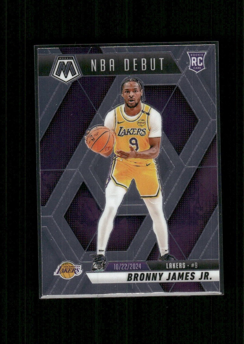 2024-25 Panini Mosaic Prizm NBA Debut Bronny James Jr. #262 RC