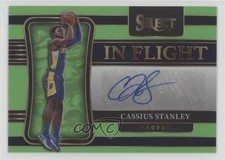 2021 Select In Flight Signatures Neon Green Prizm 50/99 Cassius Stanley Auto nd3