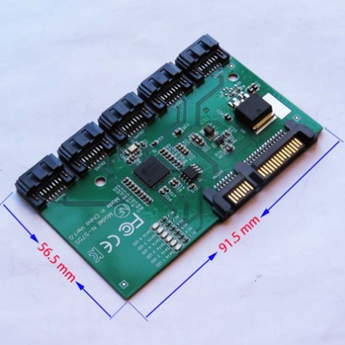 SATA-Erweiterungskarte 1 Bis 5 Port SATA3.0-Controllerkarte Motherboard SAT2094 - Bild 6 von 6